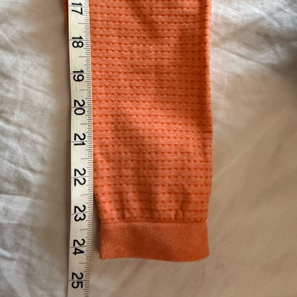 Gymshark Vital Crop Top long sleeve & leggings set apricot gym workout -S - Picture 9 of 15